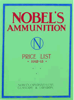 Nobel Ammunition 1912-1913 Catalog 
